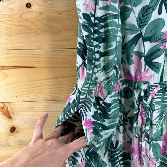 Old Navy Women's Size Medium Floral Cami Jumpsuit Multicolor Summer Casual - Picture 8 of 13